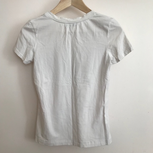 Stretchy white t shirt with cute graphic - Picture 4 of 6